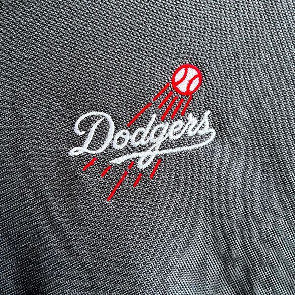 Antigua Dodgers Black Polo Shirt Men’s | MLB Licensed - Picture 2 of 11